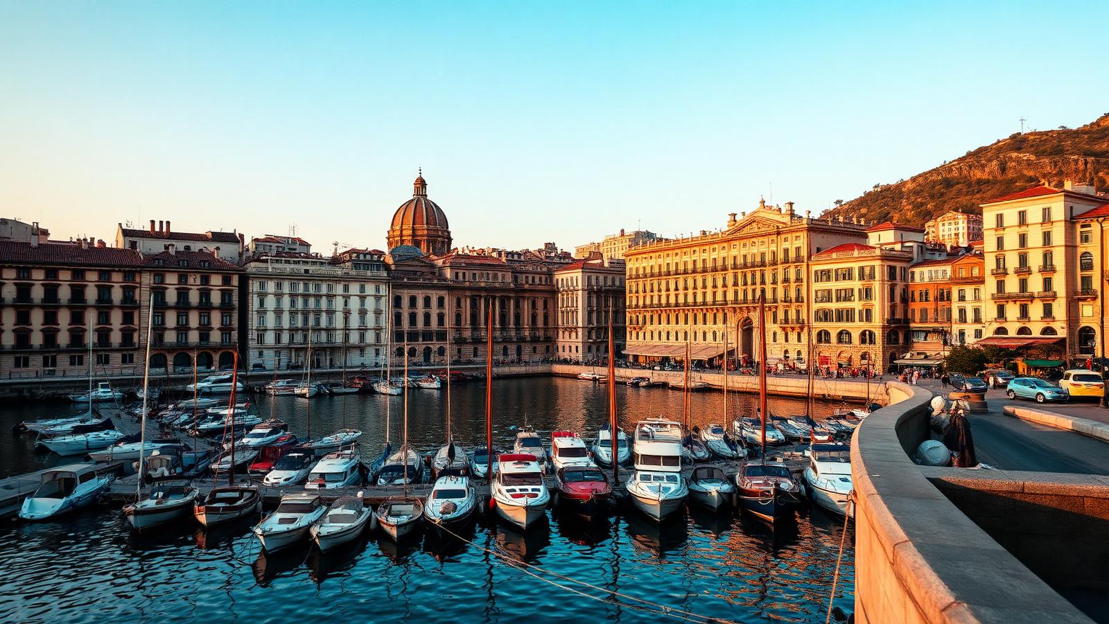 Le vieux port de Gênes et ses palais colorés
