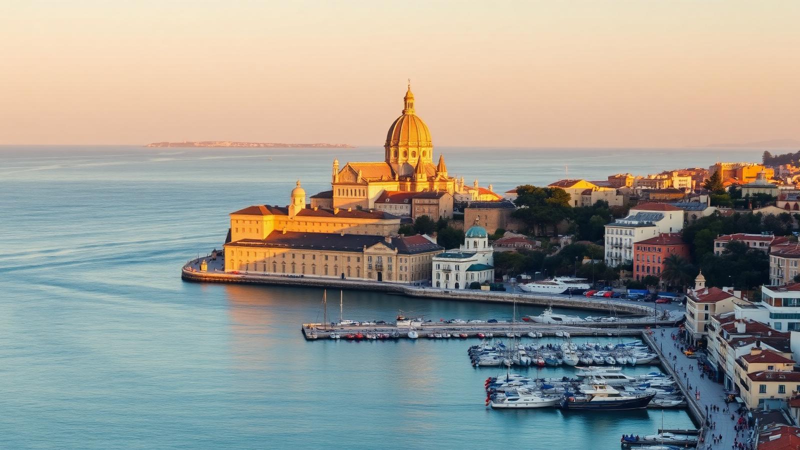 Notre-Dame de la Garde surplombant le Vieux-Port de Marseille